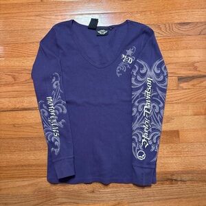 Harley-Davidson Purple Long Sleeve Tee